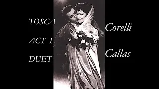 Franco Corelli & Maria Callas - Tosca - Love Duet (Met 1965)