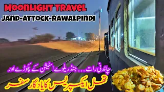 Romantic Moonlight Train Journey of Thal Express Through the 7 Sisters Tunnels