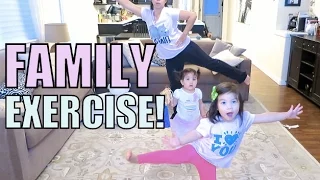 FAMILY EXERCISE! - March 28, 2016 -  ItsJudysLife Vlogs