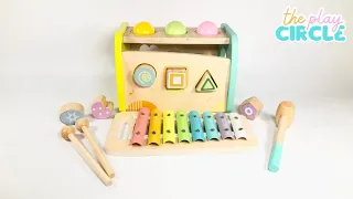 Musical Activity Box for Toddlers - Learn Shapes, Colors, and Practice Counting with Miss Geena!