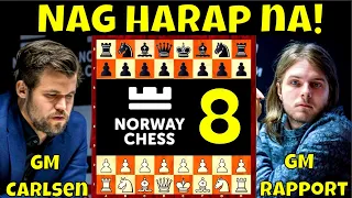 Nag Harap na ang Leading sa Torneyong ito! || GM Carlsen vs. GM Rapport || Norway Chess 2021 Round 8