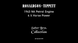 Ronaldson Tippett, Type NA, Air Cooled Engine, 4.5 Horse Power. 1943