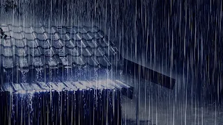 Dozing within 59 Seconds with Torrential Rain Sounds on Tin Roof | White Noise for Sleeping