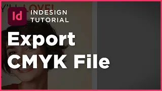 Export RGB file to CMYK PDF in Indesign (1min)