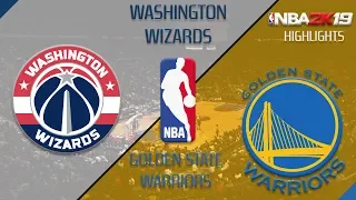 24/01/19 Washington Wizards vs Golden State Warriors / NBA2K19 HIGHLIGHTS / CPUvsCPU