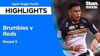 Brumbies v Reds Highlights | Round 5 | Super Rugby Pacific | 2022