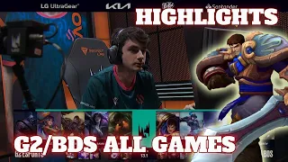 G2 vs BDS - All Games Highlights (Bo3) | Round 1 LEC Winter 2023 Groups | G2 Esports vs Team BDS