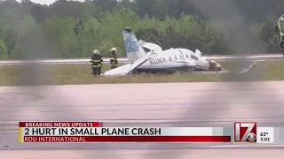 Doctor and pilot identified after UNC medical plane crash lands at RDU