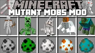 Minecraft MORE MUTANT CREATURES MOBS MOD / DON'T GET MUTATED IN TO A GOLEM !! Minecraft Mods