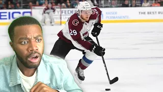THIS MAN WAS GOING CRAZY!!! Basketball Fan Reacts To Nathan Mackinnon Highlights!