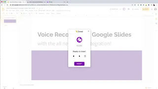 Add Audio to your Google Slides with Mote