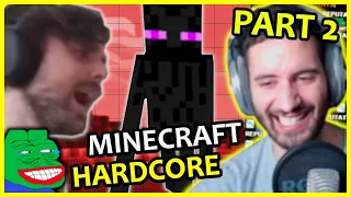 NymN Reacts To Forsen ALL DEATHS IN HARDCORE MINECRAFT (Part 2)