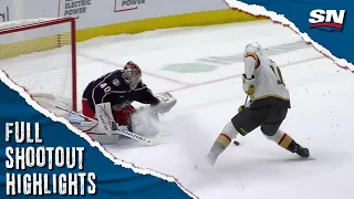 Vegas Golden Knights at Columbus Blue Jackets | FULL Shootout Highlights