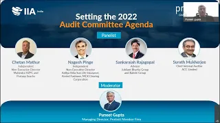 Webinar on Setting the 2022 Audit Committee Agenda