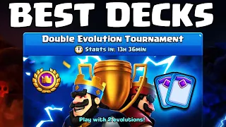 Best Decks for Double Evolution Tournament in Clash Royale! 🏆