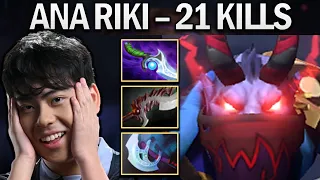 OG.ANA RIKI WITH EPIC 21 KILLS - DOTA 2 7.25 GAMEPLAY