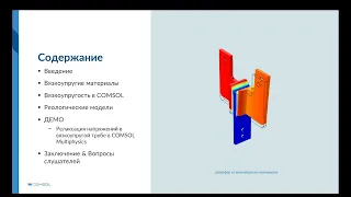 Моделирование вязкоупругости в COMSOL Multiphysics®