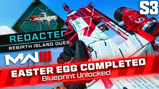 UNLOCK NEW REBIRTH ISLAND BLUEPRINT FAST/EASY… ('REDACTED' EASTER EGG) - WARZONE SEASON 3