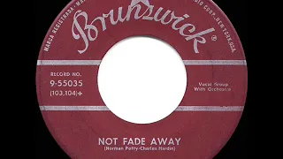 1957 Buddy Holly & the Crickets - Not Fade Away