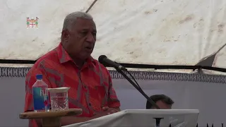 Fijian Prime Minister Hon. Voreqe Bainimarama opens new Legal Aid Office in Nabouwalu.