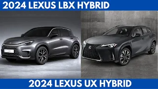 Compare The 2024 Lexus LBX Hybrid Vs. 2024 Lexus UX Hybrid Sibling Comparison