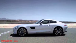 Mercedes AMG GTS Race Mode Accelerating Off The Line Great Engine Sound  2015- Mercedes AMG GTS