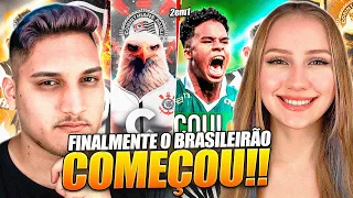 2 EM 1 - FUTPARODIAS | UM TIME POR LETRA & BRASILEIRÃO COMEÇOU PEGANDO FOGO! 🔥 - REACT EM CASAL