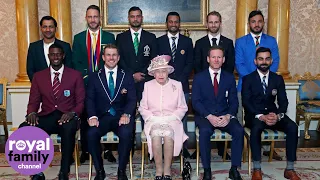 The Queen and Duke of Sussex meet cricket captains ahead of World Cup