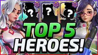 TOP 5 HEROES YOU NEED TO PLAY!!! - T3 Arena Guide