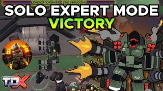 TDX SOLO EXPERT MODE VICTORY - Tower Defense X Roblox