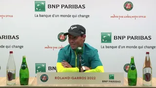 Rafael Nadal Press conference / QF RG'22