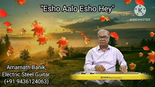 Esho Alo Esho Hey (654) Asha Bhosle | Instrumental (Electric Steel Guitar) Cover | Amarnath Banik.