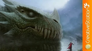 Sleeping Dragon - Speed painting (#Photoshop) | CreativeStation GM