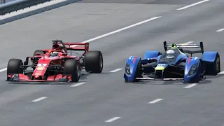 Ferrari F1 2018 with Jet Engine vs Red Bull X2010 - Top Speed Battle