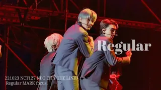 221023 NCT127 NEO CITY THE LINK+ : Regular 마크 focus. Mark fancam