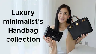 Luxury Minimalist Bag Collection| Hermes LV Dior Balenciaga Chanel my best classic designer bags