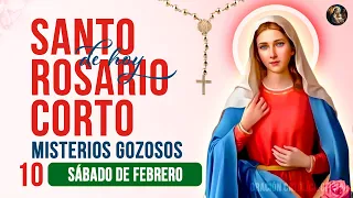 Santo Rosario corto de hoy Sábado 10 de Febrero 2024🌼 Misterios Gozosos🌼Oración Católica Oficial