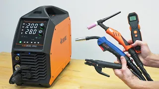 4 in 1 Multi Welder (MIG, TIG, MMA, Remote control) - Jasic EVO MIG 200 PFC  |  Unboxing and Test