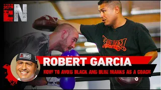 Robert Garcia how to avoid black and blue marks as a coach | EsNews Boxing