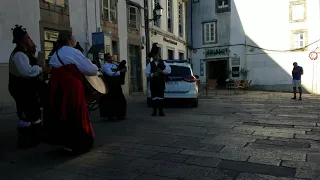 July 11, 2019 Bagpipe music in the streets of Santiago De Compostela