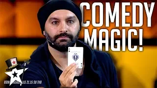 Magician Puts A Comedy Spin on His Magic  Italia Got Talent 2019 | Magicians Got Talent