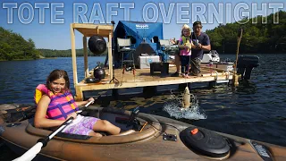 Overnight With the Kids On the Home Depot Tote Float - Day 6 of 7 Day WaterWorld Survival Challenge