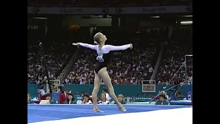 [HDp60] Oksana Knizhnik (UKR) Floor Team Compulsories 1996 Atlanta Olympic Games