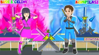 FULL MOVIE - Yuta Mio Sang Penyelamat Jadi Superhero Ninja Biru VS Pink | Sakura School Simulator