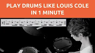 LEARN TO PLAY DRUMS LIKE LOUIS COLE IN ONE MINUTE! Louis Cole drum & bass beat lesson