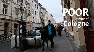 Poor distrects of Cologne Germany / Walking tour 2023 / 4K 60fps