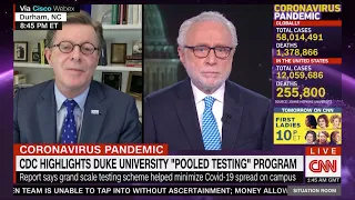 Duke President Reviews "Pool Testing" on CNN's The Situation Room