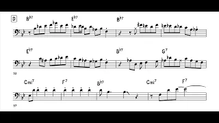 Slide Hampton "My Blues" Solo Transcription