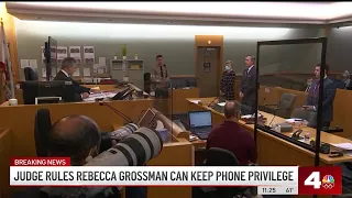 Judge rules Rebecca Grossman can keep phone privileges