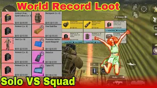 World Record Loot For Solo Player 😯- PUBG Metro Royal chapter 2 Solo VS Squad